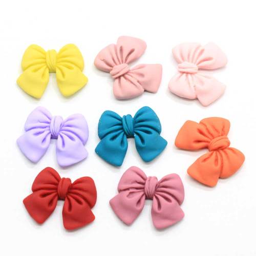 Flatback résine Multi taille Bowknot papillon noeud papillon Cabochon breloques 100 pièces / sac porte-clés bricolage Art déco bijoux ornement boutique