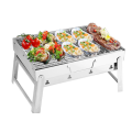 Portable Folding BBQ Stainless Steel Smoker Grill