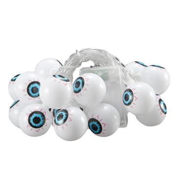 Halloween Eyeball LED Light Strings - 1.5m 10 Bulbs for Festival Decor