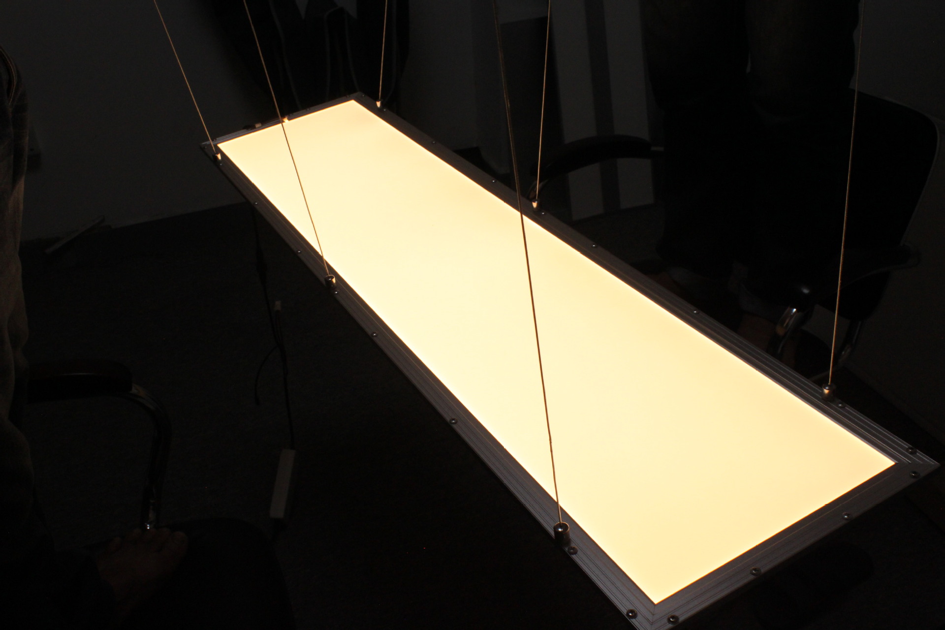 295x1195 0-10V Dimmable Suspended Up-Down Double Sides Emitting LED Panel Light 30x120cm