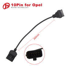 Car Opel 10Pin To 16Pin OBD2 Extension Diagnostic Tool Adapter Connector Cable Opel 10 PIN OBD/OBD2 Scan Tool Cable