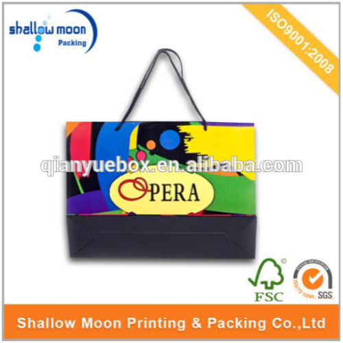 wholesale custom design standard size shopping bag