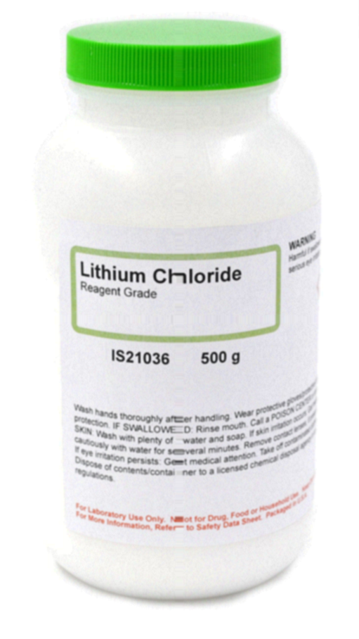 protocole de précipitation du chlorure de lithium