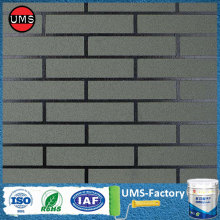 Faux brick effect using paint