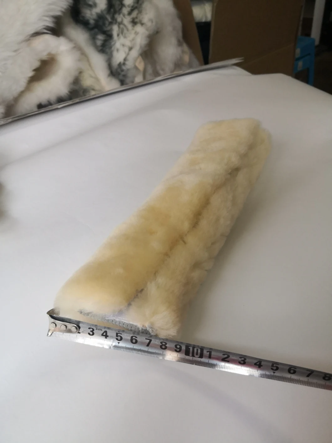 Real Lamb Fur Car Seat Belt Cover