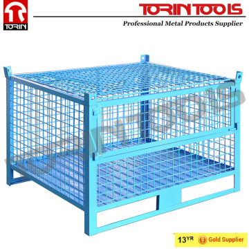 Heavy Duty Powder Industrial Stackable Storage Wire Mesh Containers