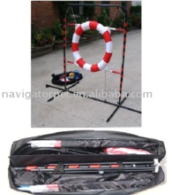 Foldable Dog Agility Tire Jump with a carry bag