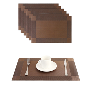 Customized Eco-Friendly PVC Rectangle Table Pad for Dining