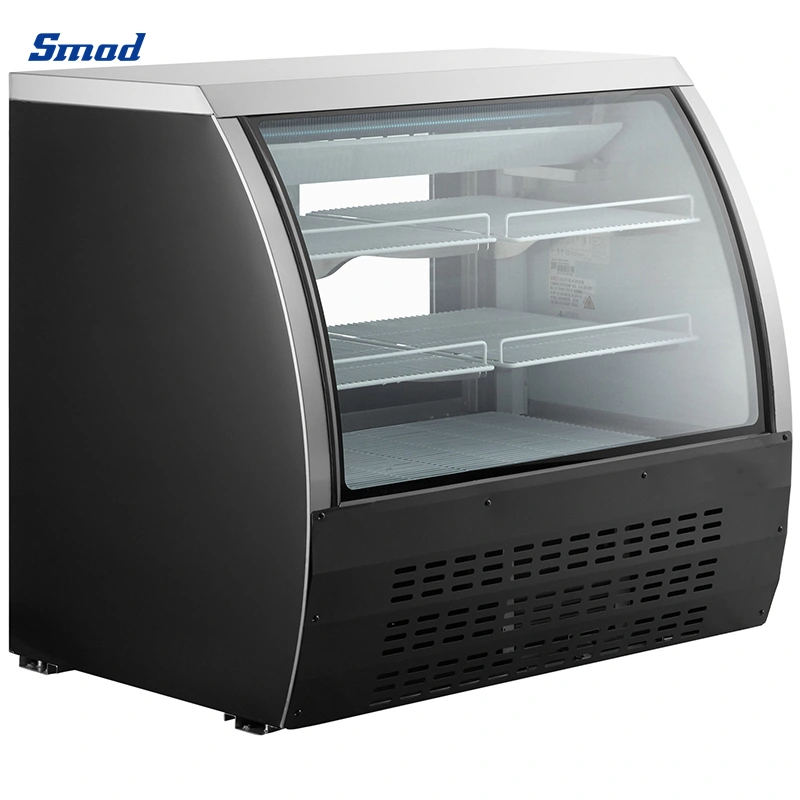 Smad Black Delie Case Restaurant Meat Counter Display Deli Chiller Refrigerator