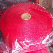 color red extruded mesh bags