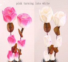 Crystal rose artificial flower handmade flower