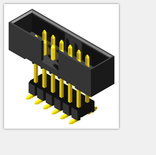 Caja de 2.00mm Encabezado SMT H = 5.75 Agregar Carcasa