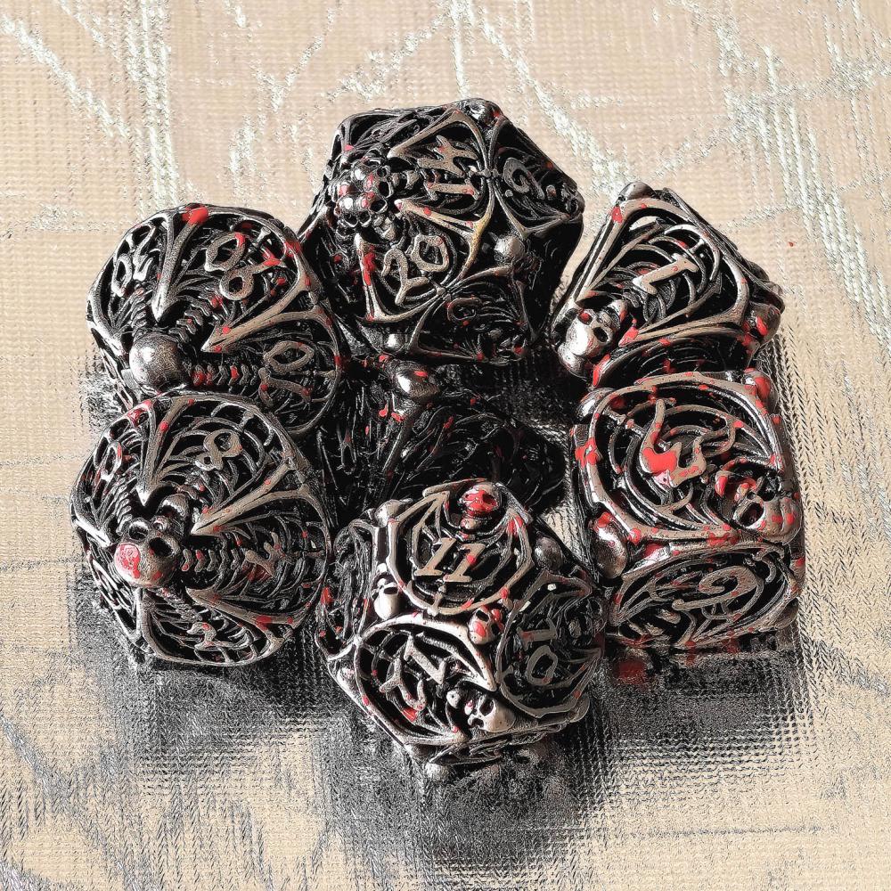 Skull Metal Dice Dnd