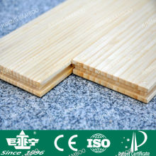 Indoor satin solid natural vertical bamboo flooring