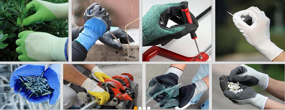 Anti cut cheap work impact gloves for machine