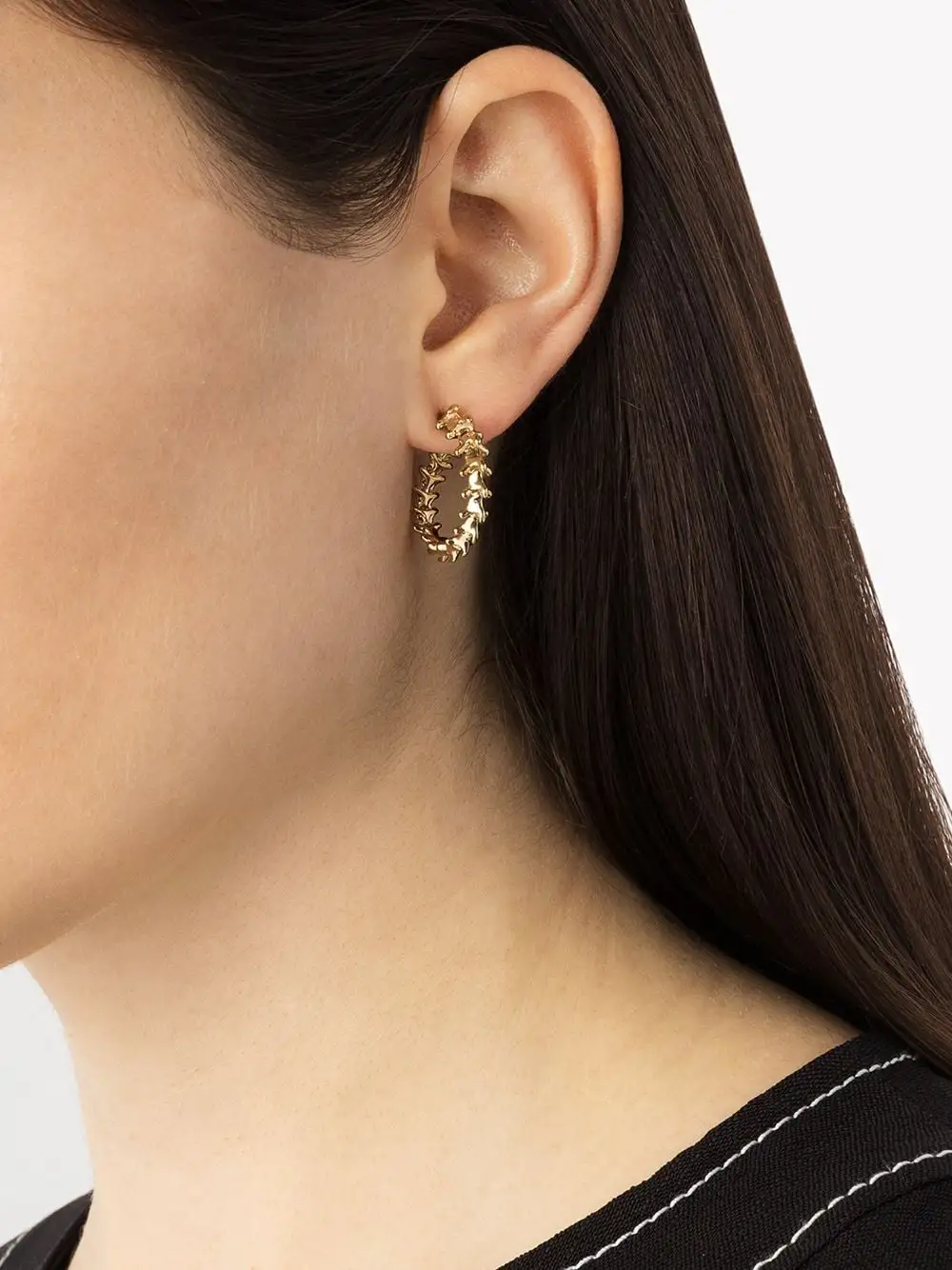 Fashion Simple Personality Tree Leaves Metal Earrings Jewelry