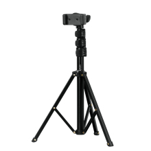 Triopo Portable Folded Tripod Light Stand Selfie Stick with Remote and Ring Light for Mobile Shooting