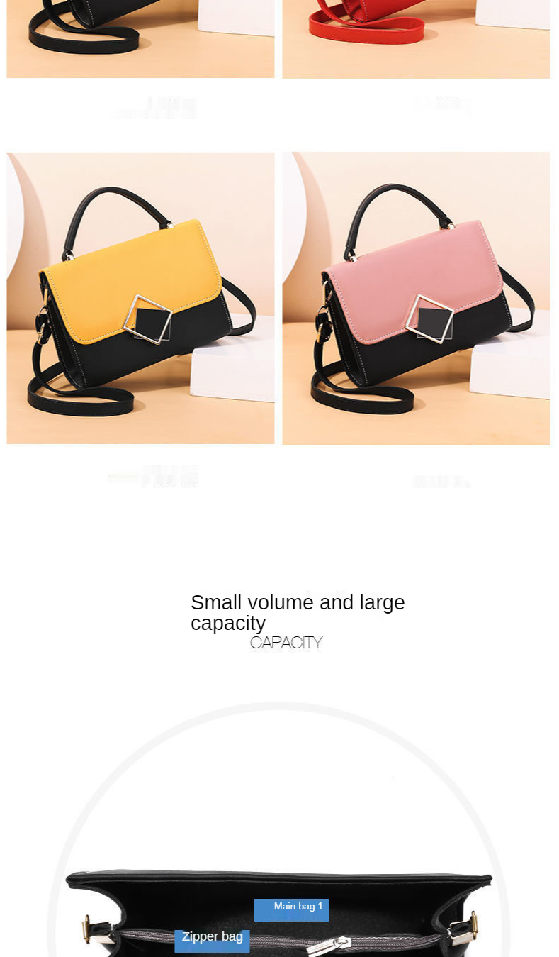 2021 Wholesale In Stock High Quality Bag Messenger Bags Ladies Crossbody Bags Women Contrast Colors Mini Handbags Ladies Purses