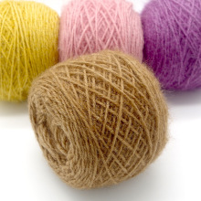 Wholesale 3Ply Squirrel Thread Slub 100% Polyester Crochet Yarn and Hand Knitting Squirrel Hair Yarn