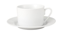 Basic White Tea Cup And Saucer 230cc