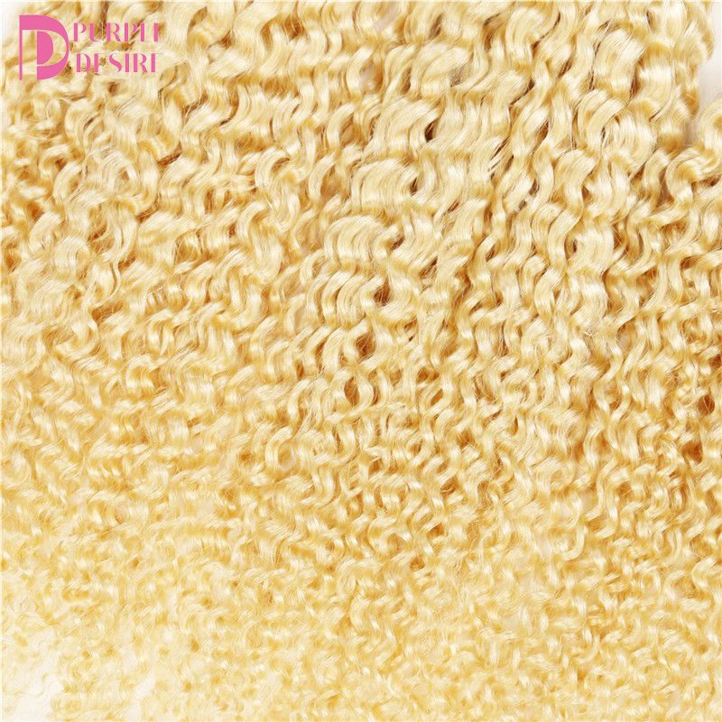 Blonde 613 straight  human hair ear to ear13*4 baby hair lace frontal