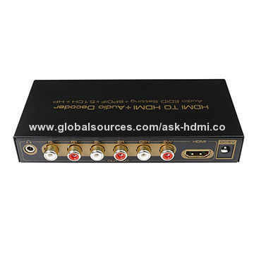 5.1 audio gear decoder with HDMI output, supports Dolby AC-3, DTS, LPCM decoding