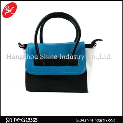 pu fashion ladies handbag/beauty satchel bag for ladies