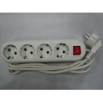 European Socket 4 Way ABS E3114D with Children Protect
