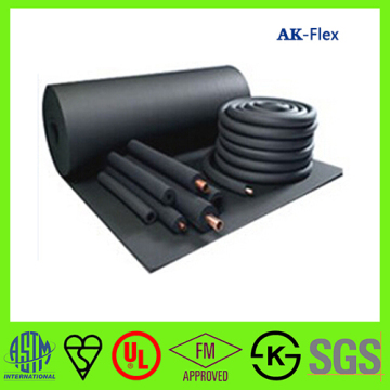 Flexible Fireproof Black NBR Foam Thermal Insulation Sheets