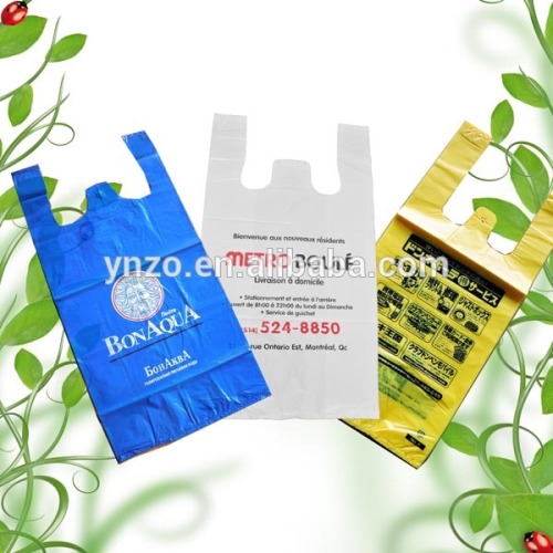 Biodegradable plastic t shirt bag wholesale