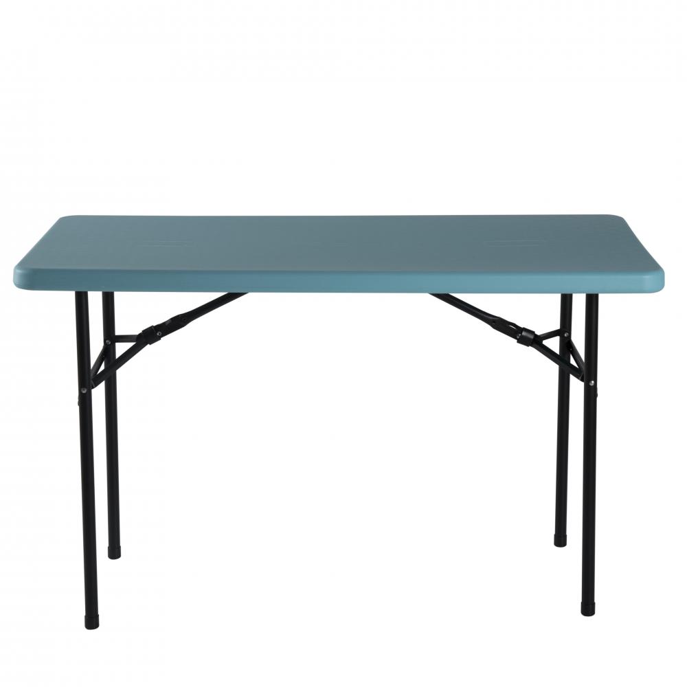 Adjustable height plastic table