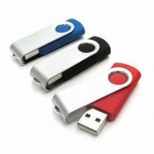 Classic Twister USB Flash Drives, Metal and Rubber Housing, Suitable for Promotional Purposes