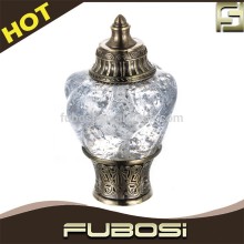 Fancy classic crystal curtain rod end caps