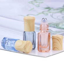 Colorful Octagonal Roller Ball Bottle - Portable Essential Oil & Massage Oil Glass Bottle