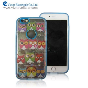 China factory Double Color TPU and PC Combo Case for iPhone 6 Fundas Cubierta De Piel