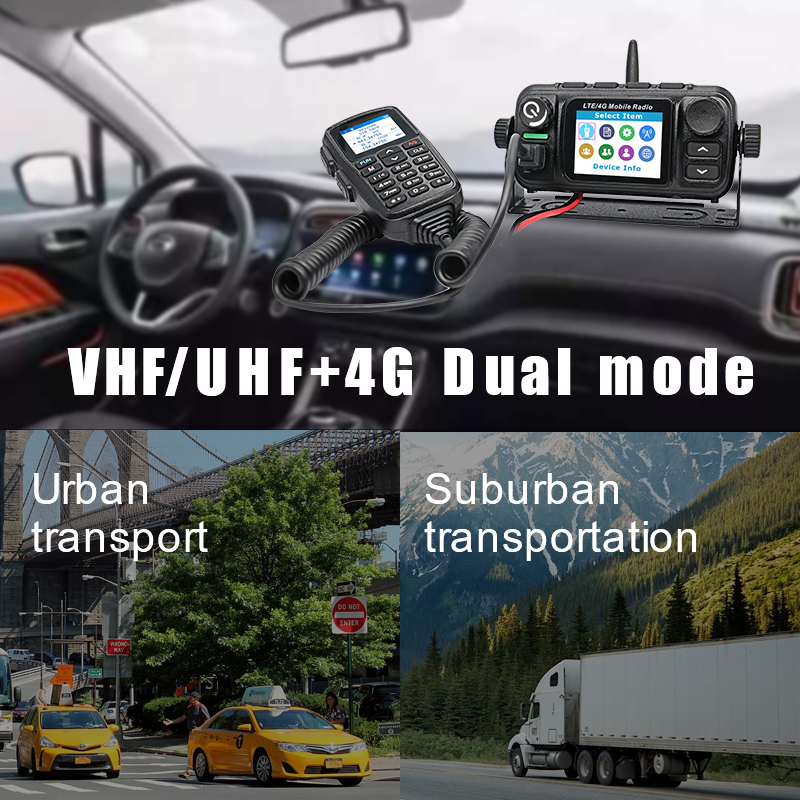ETMY ET-A770 Analog VHF UHF with 4G LTE Dual Mode POC Mobile Radio 25W 1000km Long Range Car Walkie Talkie with GPS Transceiver