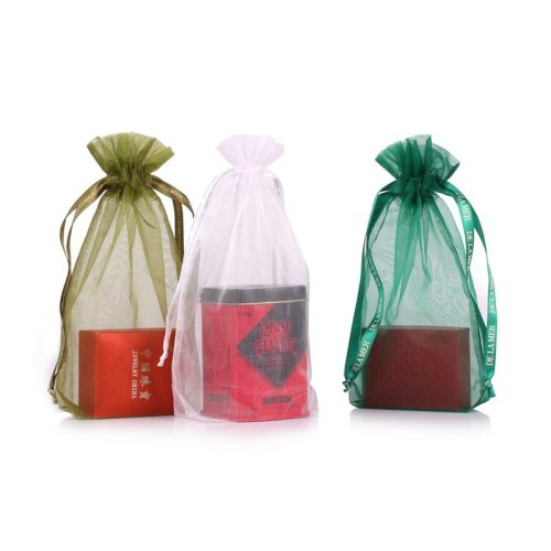 colorful customed size organza pouch