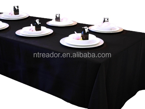 100% polyester wedding table cloth damask table linens for sale