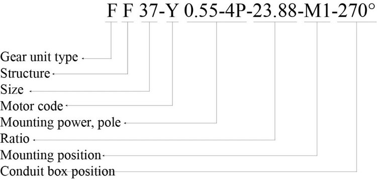 F series Parallel Shaft Helical FA37 FA47 FA57 FA67 Gear Units Drive