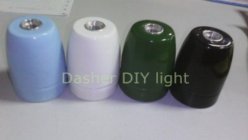 table lamp holder E27 ceramic lamp base colorful