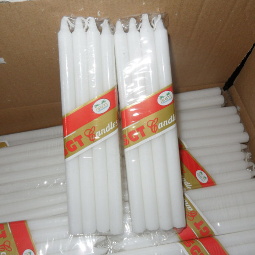 συσκευασία σελοφάν 8pcs πακέτα οικιακά λευκά κεριά