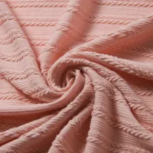 High Quality Polyester Spandex Jacquard Solid Fabric