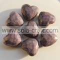 11 * 23,5 * 25 MM Solido Crackle Colorato Indumento Cuore Charm Perline Pattern