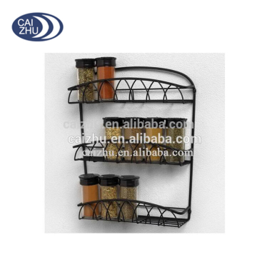 3 tiers kitchen spice rack,nice to spice rack set,wall mounted metal spice rack