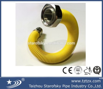 metal gas extensive tubing with yellow jacket cover coating