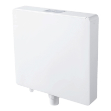 Slim Wall Hung Dual Flush Tank Cistern - 70mm PVC Plastic Toilet Cistern