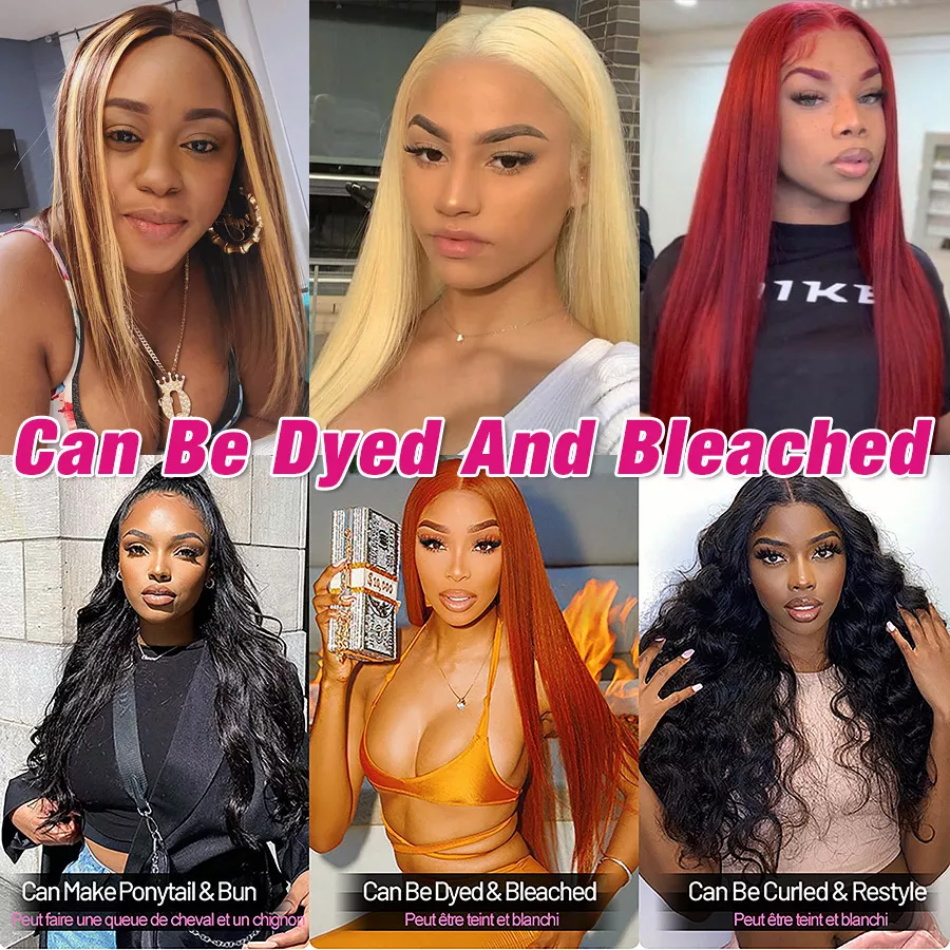 Straight 13X4 Lace Front Human Hair Wigs HD Transparent Lace Frontal Human Hair Wigs Peruvian Straight Remy Wigs For Black Women