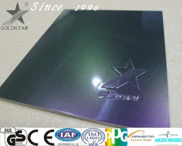 Foshan building material Curtain decorative wall panel Chameleon Aluminum composite panel