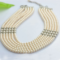 Collar de perlas naturales Six Strands