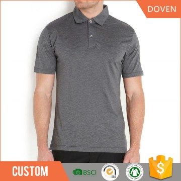 Wholesale heather grey work uniform polo shirts